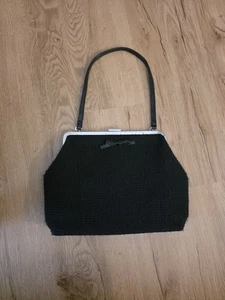 The SAK, Elliott Lucca Black Tweed Kisslock Handtasche, 3709-BLK - Bild 1 von 8
