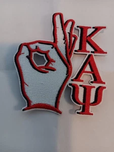 Kappa Alpha PSI Red And White 2-3" Iron-on Patch - Picture 1 of 1