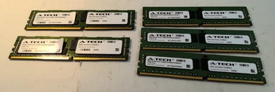 lote de 5 8/32GB RDIMM REG SERVIDOR RAM VELOCIDAD DE MEZCLA *LEER* A-TECH Foto 1 de 2