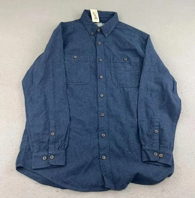 Duluth Shirt Mens Large Tall Blue Flannel Relaxed Fit Button Up Free Swingin NWT - Image 1 of 4