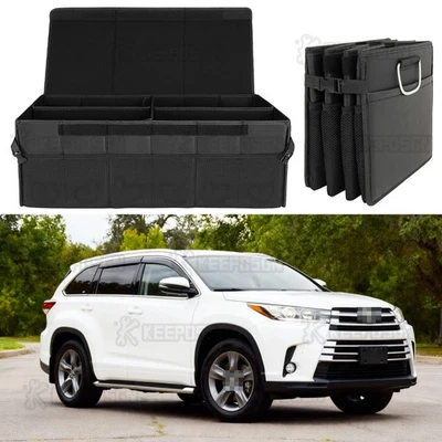 Organizador de coche plegable almacenamiento de carga bolsa plegable para Toyota Highlander 14-25 Foto 1 de 4