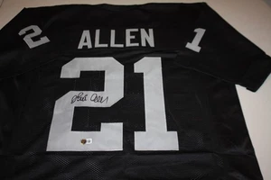 ERIC ALLEN SIGNED AUTOGRAPHED CUSTOM RAIDERS BLACK JERSEY #21 BECKETT COA - Picture 1 of 2