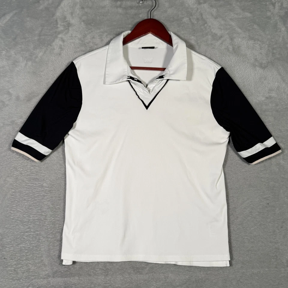 PXG Parsons Xtreme Golf Shirt Womens XL White Black Performance Stretch Polo - Image 1 of 4