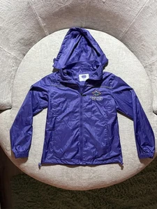 Chaqueta cortavientos Pikes Peak para mujer mediana púrpura con capucha bordada Colorado - Imagen 1 de 8