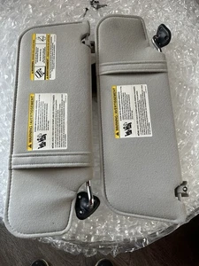 2007-2011 Ford Ranger Gray Sun Visor Pair LH RH Driver Passenger Side OEM - Picture 1 of 4