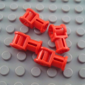 LEGO Lot of 4 Red Perpendicular Technic Mindstorms Axle Connector Pieces - Picture 1 of 1