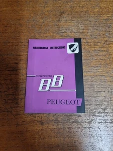 Peugeot BB Cyclemoteur Ciclomotore Scooter Manuale Istruzioni Manutenzione - Foto 1 di 5