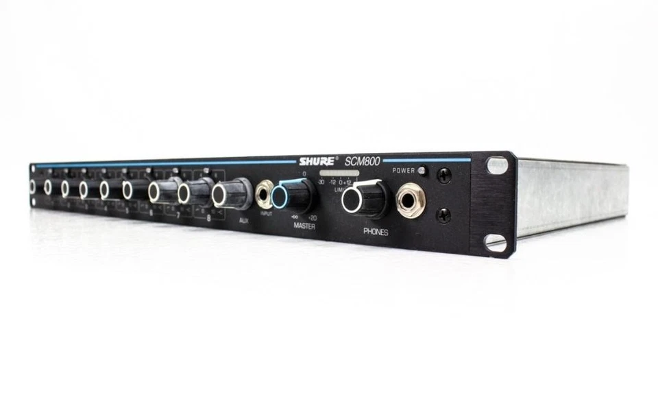 Shure SCM800 Rackmount Professional 8 Channel Microphone Mixer
