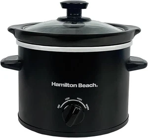 Hamilton Beach 1.8L Slow Cooker – Mighty Mini Compact Black HBSC020B - Picture 1 of 23