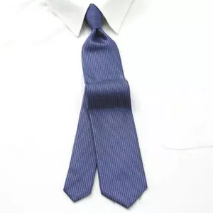 Calvin Klein 100% Silk Tie Necktie Navy Blue Stripe L58 W3 inch Italy made New - Picture 1 of 6