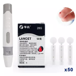 Lancet Pen Blood Sampling Glucose Lancing Device for Diabetics Blood Collect Set - Picture 1 of 27