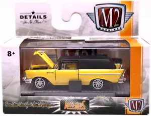 M2 1/64 Auto Mods 1957 Chevy Sedan Delivery yellow/ft. black RR's AM06 17-47 - Picture 1 of 4