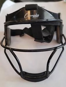Máscara facial Champion Sports Steel Softbol - Adulto 6 3/4 - 7 1/2 Negra Usada - Imagen 1 de 3