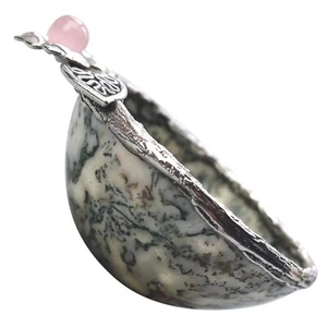 Rare & unique English novelty solid silver & hardstone Stirrup Cup / Vessel 1995 - Picture 1 of 9