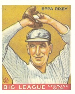 DOVER REPRINT EPPA RIXEY BASEBALL CARD  #74