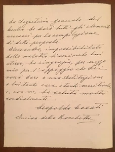 Lettera autografa di Leopolda Incisa della Rocchetta - Picture 1 of 1