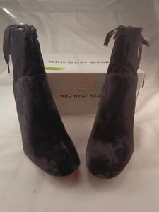 Who What Wear Women's A!her Black Velvet Size 8  - Picture 1 of 5