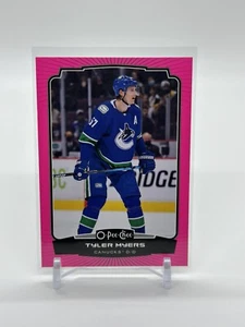 2022-23 OPC O-Pee-Chee Neon Pink #313 Tyler Myers - Canucks /75 - Picture 1 of 2