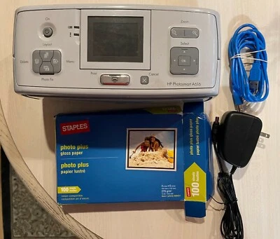 HP Photosmart A616 Digital Photo Inkjet Printer PictBridge - Image 1 of 4