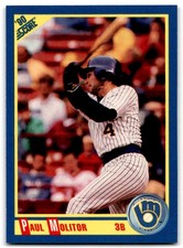 1990 SCORE PAUL MOLITOR MILWAUKEE BREWERS #460