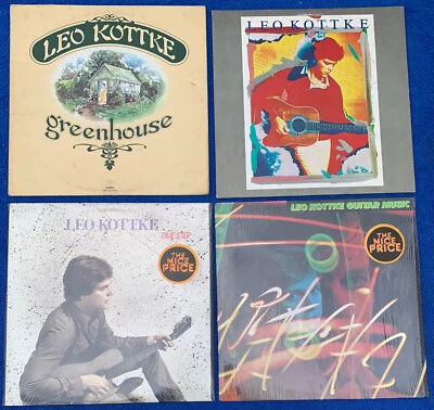 Leo Kottke - 4 LP Lot of Vinyl LP's in Near Mint! Condition - Mudlark Greenhouse Foto 1 de 2