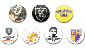 25 mm 1" KNOPFABZEICHEN x7 GRANGEHILL SET 1 - Bild 1 von 1