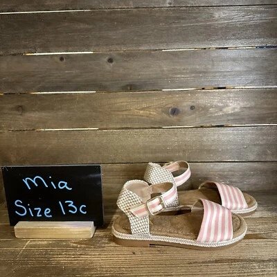 New NWOB Little Kids Mia Esmee Peach/Off White Sandal Sandals Size 13 C - Image 1 of 4