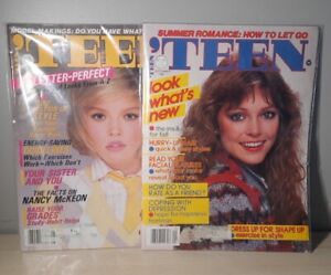 LOT of 2 TEEN Magazine Sep 1982, Aug 1983 Vintage 80's