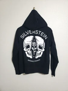 Silverstein Band Zip Hoodie Sweatshirt Size Small Emo Hardcore Punk Band Black - Picture 1 of 7