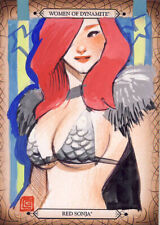2014 Breygent Women of Dynamite SDCC Sketch Card 1/1 Red Sonja Gonzales