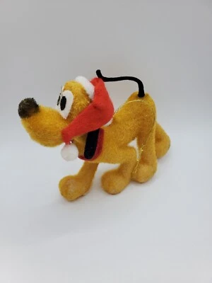 Flocked Pluto 圣诞装饰品 不完美 迪士尼 B119 — 第 1/4 张图片