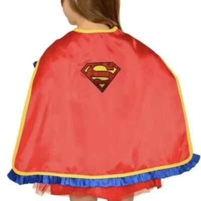 DC Comics Super Girl Man Marvel Hero 24" CAPA Halloween Disfraz Niño S 4-6 Foto 1 de 3