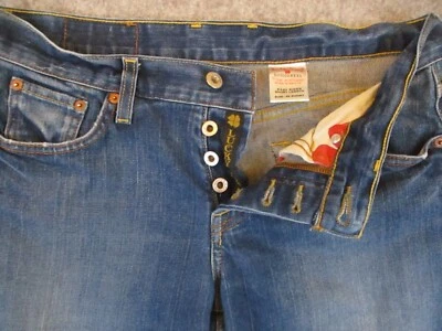 Pantalones de mezclilla para mujer Lucky Brand 29 azul Easy Rider longitud corta tiro medio 30x30 Foto 1 de 4