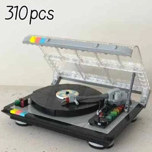 New Technical 1970 retro record Bricks player puzzle building blocks Set Gift - Picture 1 of 6