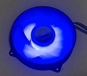 HIGH POWER Replacement Blue LED CPU Cooling Fan 80-mm Frame 95 Diameter 4pin PWM
