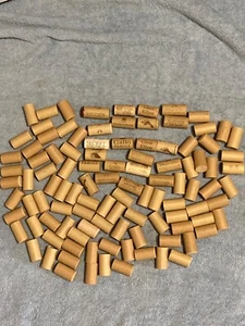 100 SYNTHETIC Used Wine Corks for Crafts Projects ETC - Picture 1 of 2