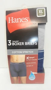 New 3-Pack Tagless Boxer Briefs Cotton Stretch All Day Cooling No Ride Up XL - Picture 1 of 5