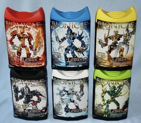 Lego Bionicle GLATORIAN LEGENDS (8984-8989) Complete + Canisters & Instructions