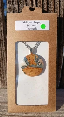 Collar Maligano Jaspe en Acero Inoxidable Foto 1 de 3