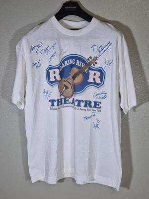 Camisa De Colección Roaring River Theatre State Park Adulto L Azul Puntada Única Firmada en EE. UU. Foto 1 de 4