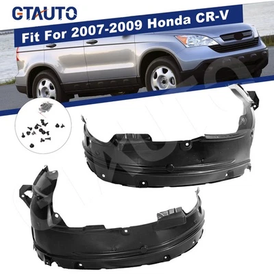 Front Fender Liner Set For 2007-2009 Honda CR-V CRV Driver Passenger Side LH RH — 第 1/4 张图片