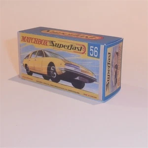 Matchbox Lesney Superfast 56 c BMC 1800 Pininfarina G Style Repro Box - Picture 1 of 4
