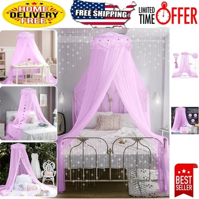 Magical Girls Bed Canopy – Lightweight Purple Net with Easy Setup for All Beds - Изображение 1 из 4
