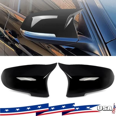 Gloss Black Side Mirror Cover Cap For 2013-16 BMW 6 Series F06 F12 F13 640i 650i Foto 1 de 4
