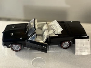 FRANKLIN MINT LIMITED EDITION 1964 PONTIAC GTO BLACK ORIGINAL BOX PAPERS USA - Picture 1 of 19