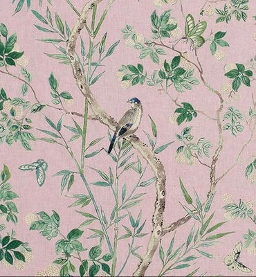 "Ткань для штор Thibaut ""CLAIRE"" 3,7 метра лаванда - 100% лен" - Изображение 1 из 4