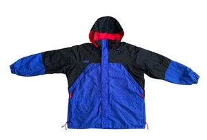 Vintage 90er Columbia Winter Sport Skijacke abnehmbare Kapuze Color Block Herren XL - Bild 1 von 9