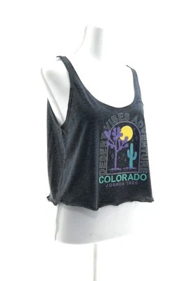 Pullover para mujer Next Level regular azul sin mangas con escote redondo Foto 1 de 4