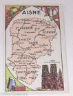 Image Collection des Départements CHOCOLAT TURENNE : Carte de l'AISNE