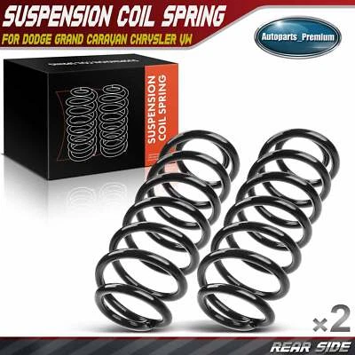 2x molas helicoidais traseiras para Dodge Grand Caravan Chrysler Town & Country Volkswagen - Imagem 1 de 4